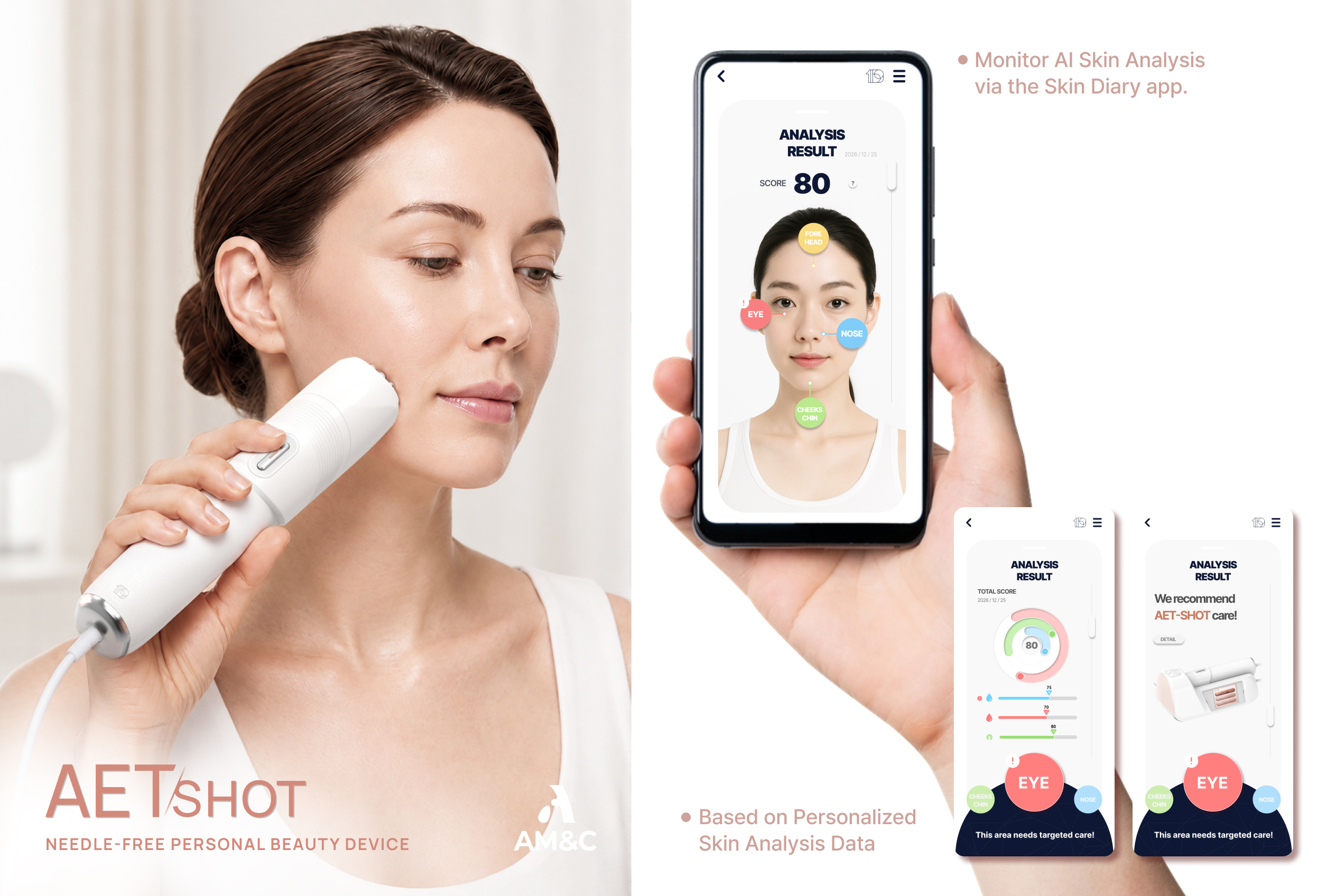 AET-Shot in use with the Skin Diary mobile application